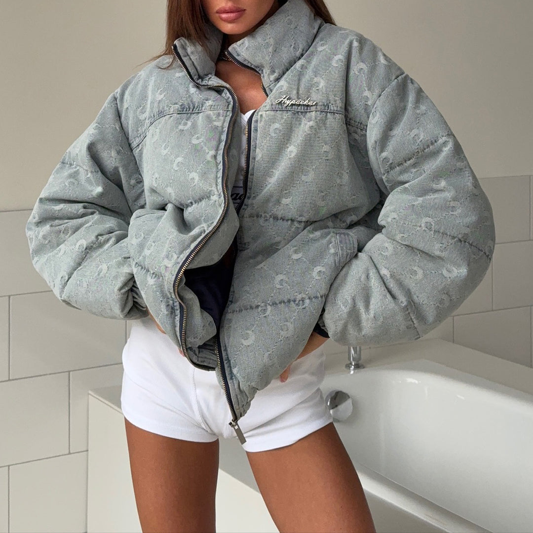Damernas oversized quilted jacka Mirla-Eva Jonsson