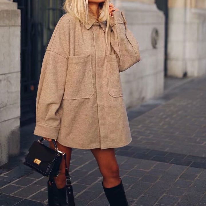 Damernas oversized skjortjacka Mirla-Eva Jonsson