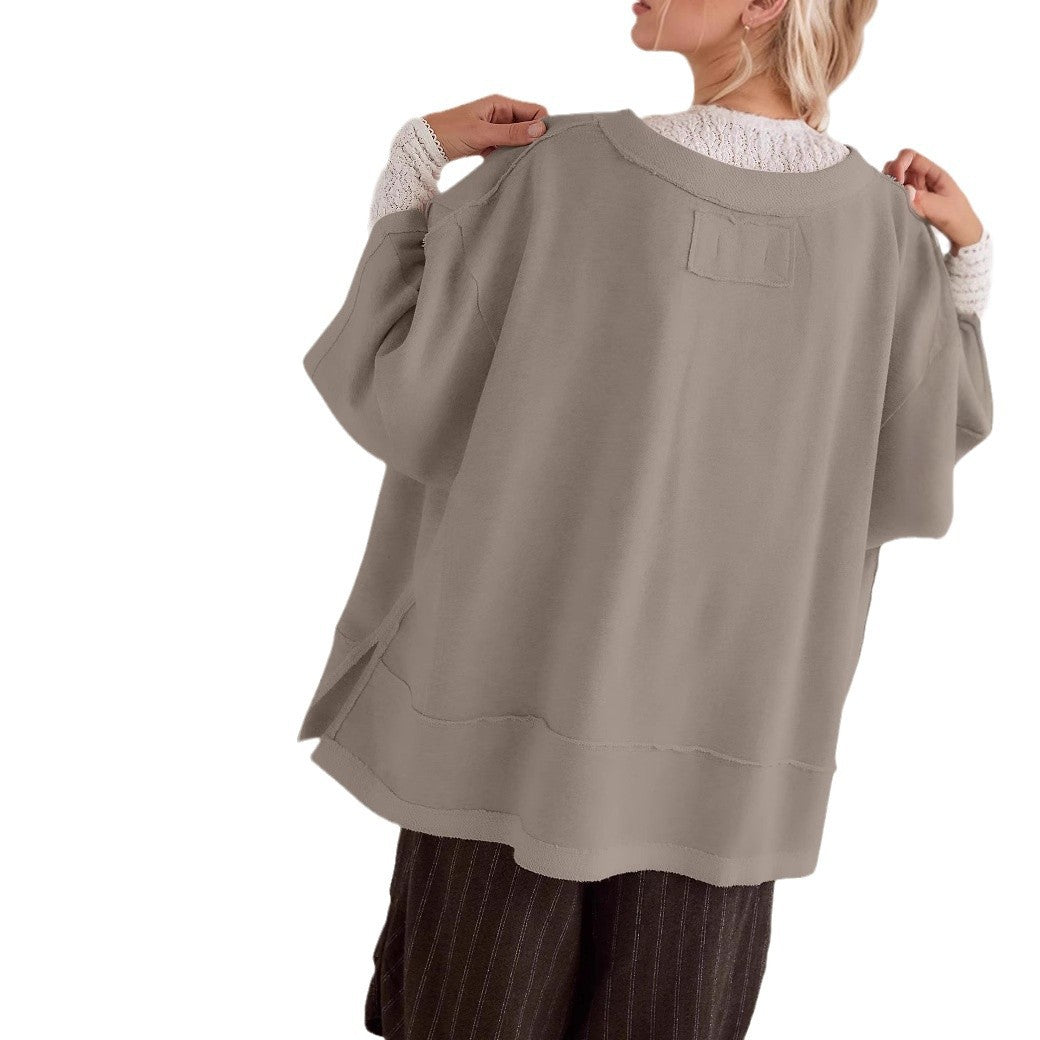 Damernas oversized sweatshirt med flytande skärning Mirla-Eva Jonsson
