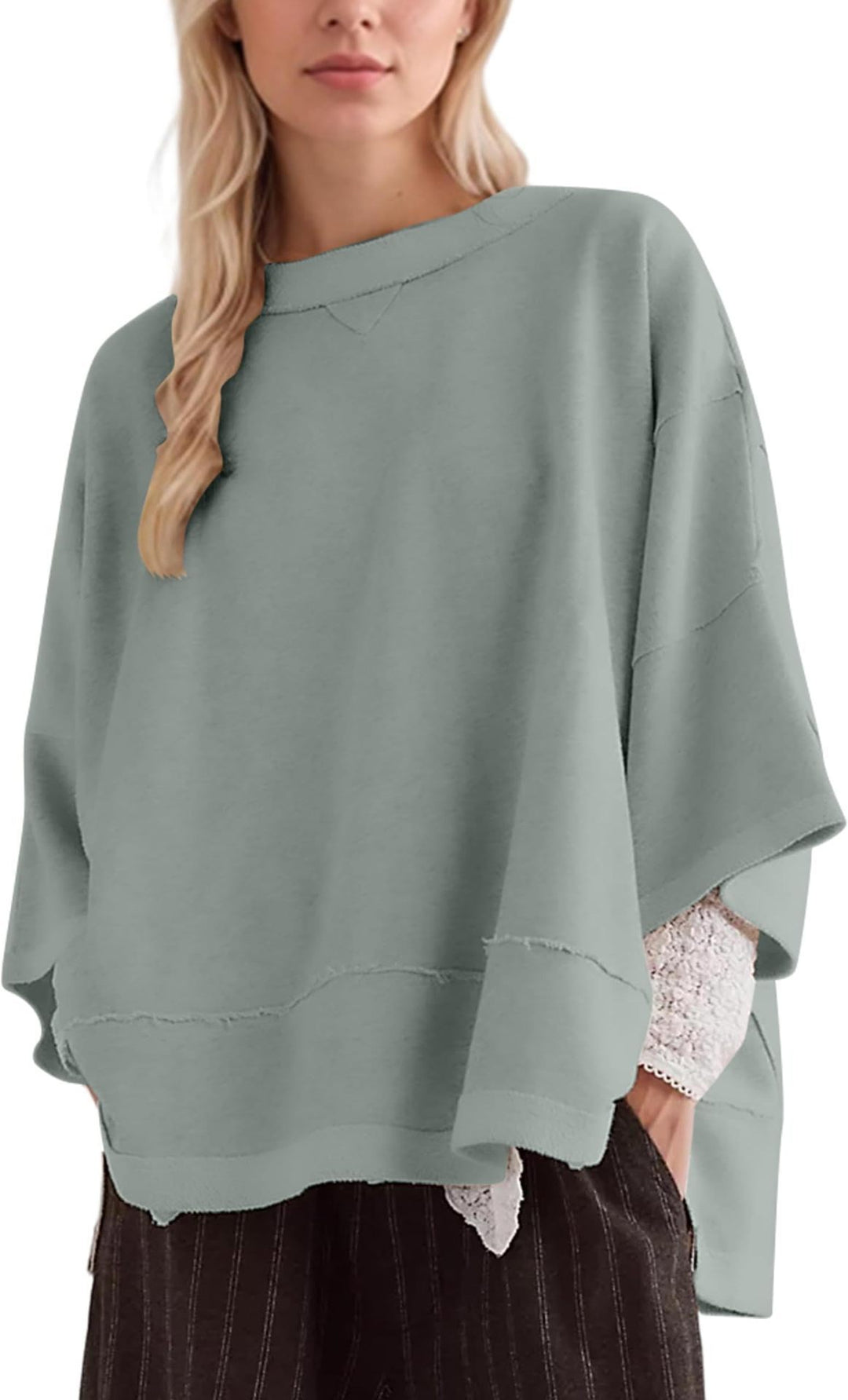 Damernas oversized sweatshirt med flytande skärning Mirla-Eva Jonsson