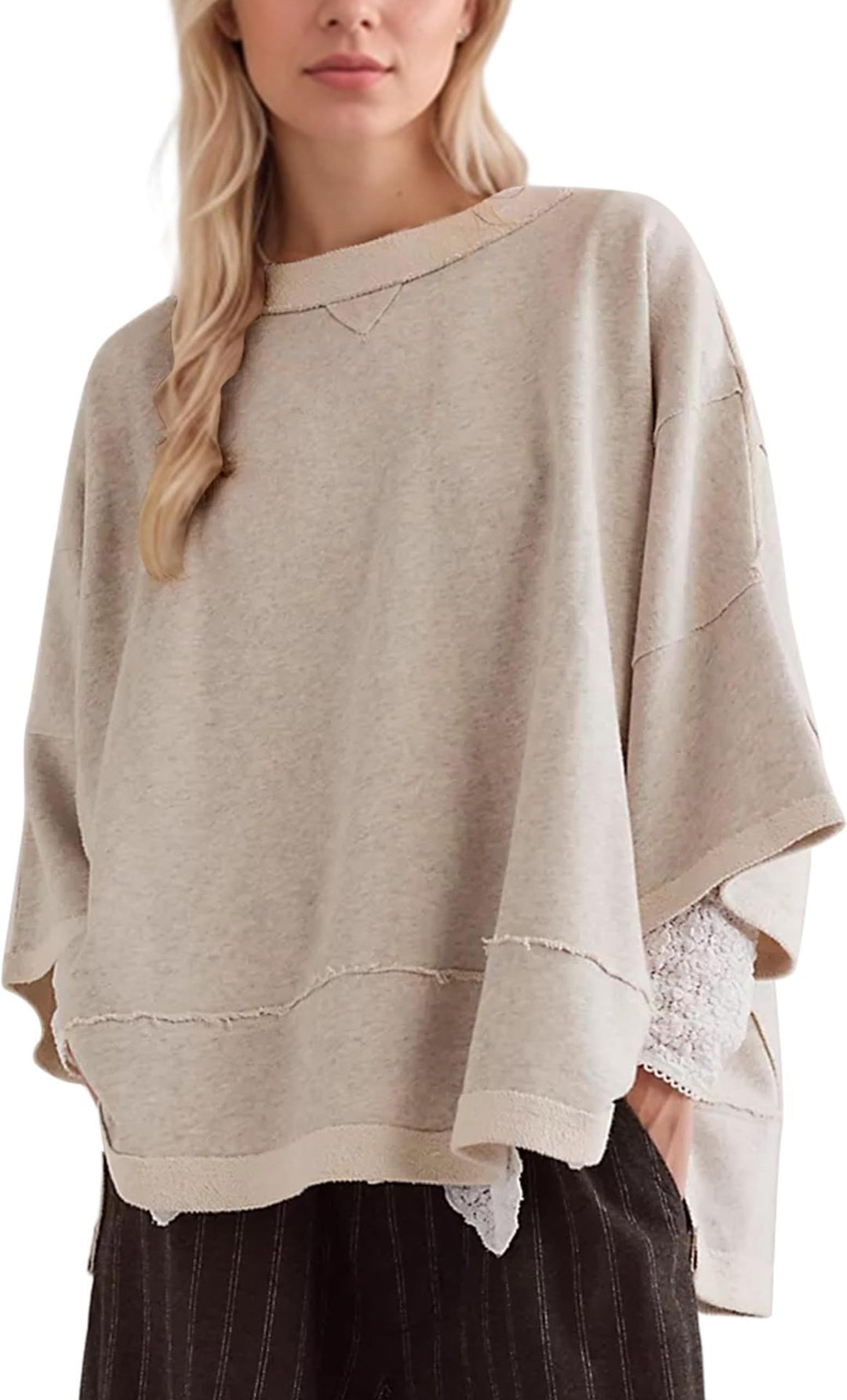 Damernas oversized sweatshirt med flytande skärning Mirla-Eva Jonsson