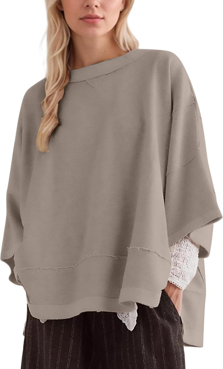 Damernas oversized sweatshirt med flytande skärning Mirla-Eva Jonsson