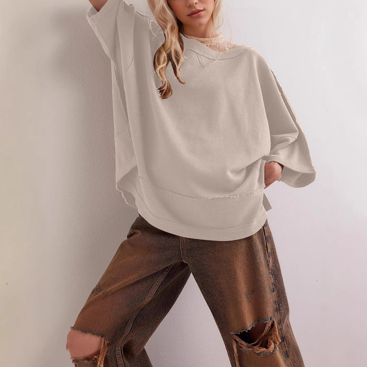 Damernas oversized sweatshirt med flytande skärning Mirla-Eva Jonsson