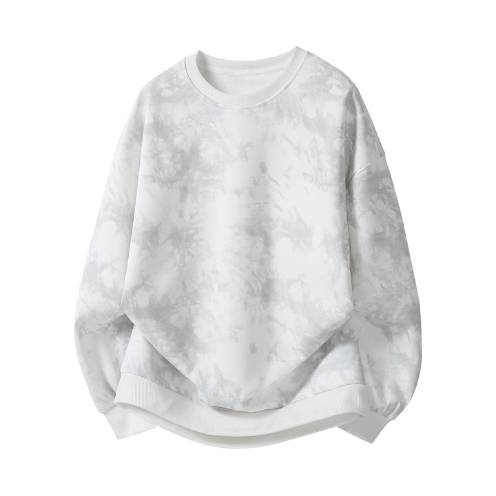 Damernas oversized sweatshirt med modernt batikmönster Mirla-Eva Jonsson