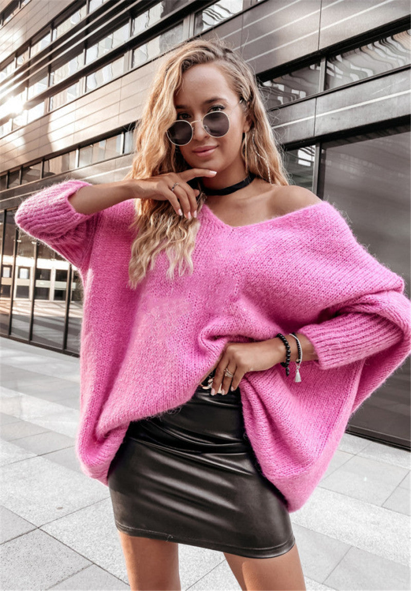 Damernas oversized tröja med vid halsringning Eva Jonsson-Eva Jonsson