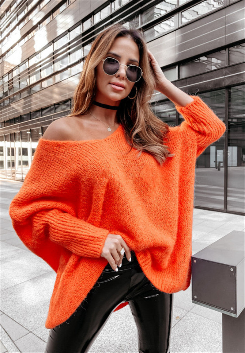 Damernas oversized tröja med vid halsringning Eva Jonsson-Eva Jonsson