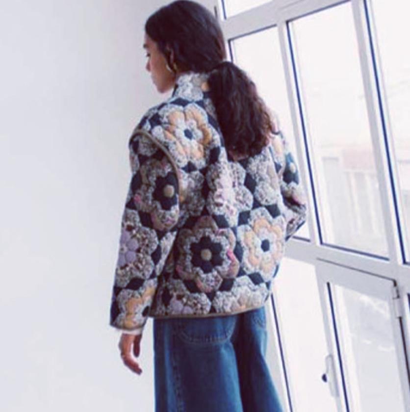 Damernas patchwork-väst Eva Jonsson-Eva Jonsson