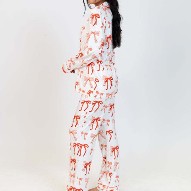 Damernas pyjamas-set med fint slipsmönster Eva Jonsson-Eva Jonsson