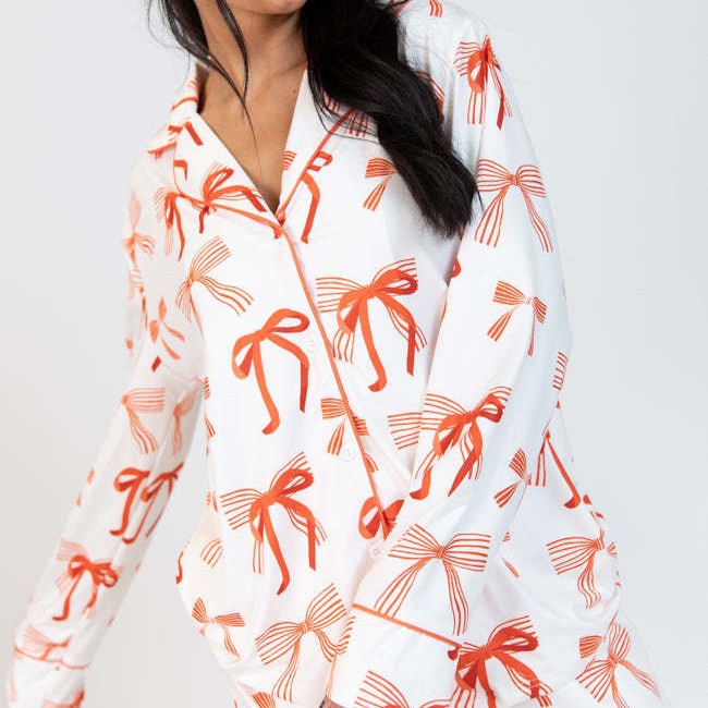 Damernas pyjamas-set med fint slipsmönster Eva Jonsson-Eva Jonsson