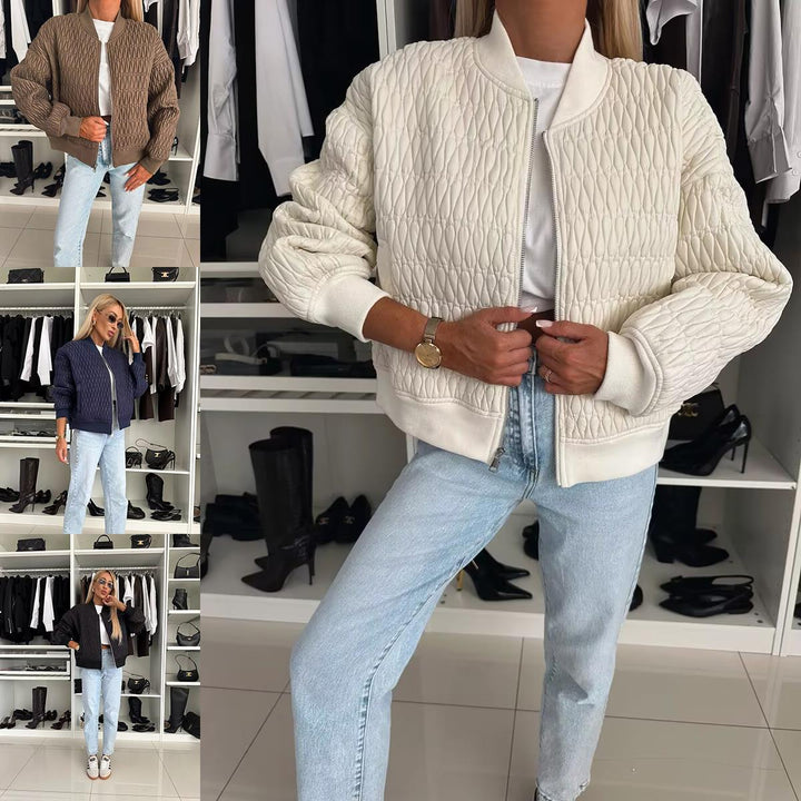Damernas quiltad jacka med bekväm passform och elastiska manschetter Eva Jonsson-Eva Jonsson