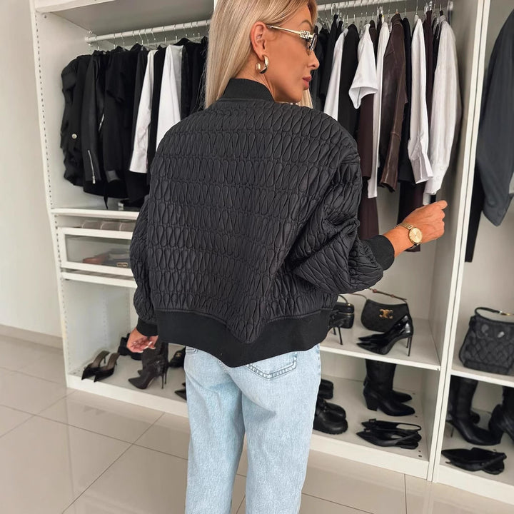 Damernas quiltad jacka med bekväm passform och elastiska manschetter Eva Jonsson-Eva Jonsson