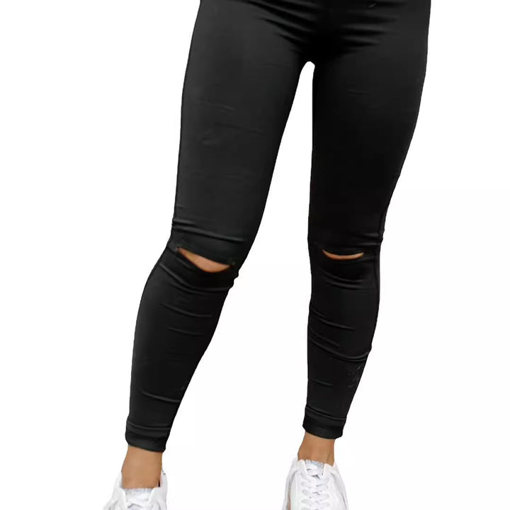 Damernas quiltade leggings med rivdetalj Eva Jonsson-Eva Jonsson