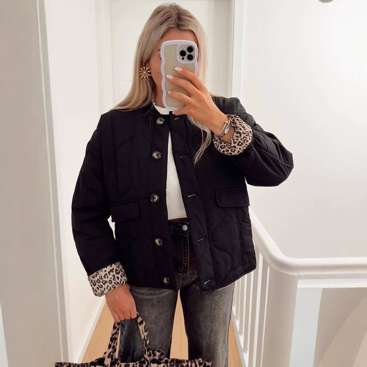 Damernas quiltade vinterjacka Mirla-Eva Jonsson