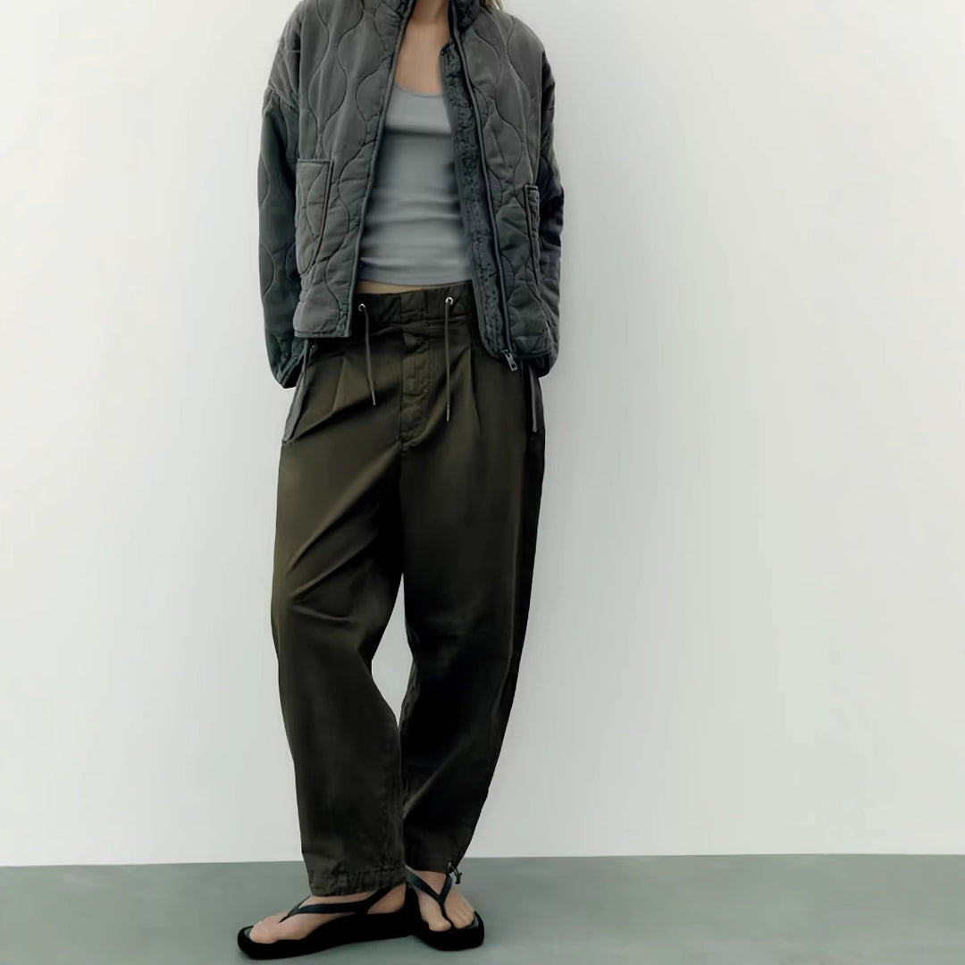 Damernas quilted fritidsjacka med praktiska fickor Mirla-Eva Jonsson