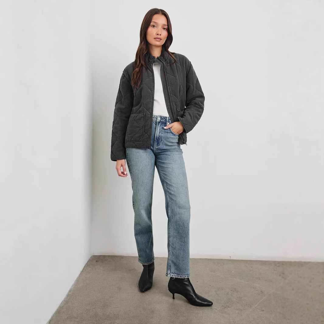 Damernas quilted fritidsjacka med praktiska fickor Mirla-Eva Jonsson