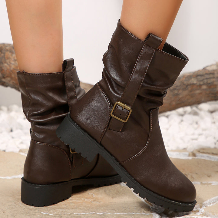 Damernas snörboots med stilfullt wrapsdesign Mirla-Eva Jonsson