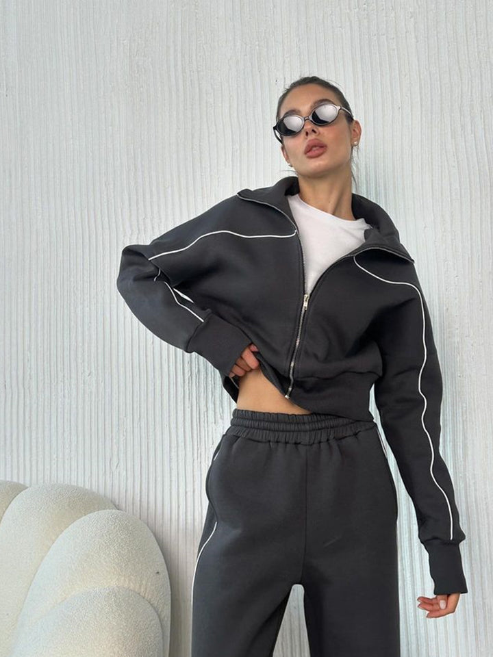 Damernas sport-joggingdress med stiliga kontrastsömmar Eva Jonsson-Eva Jonsson