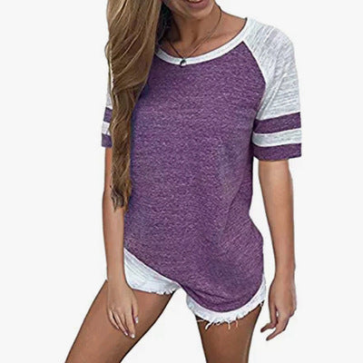 Damernas sportiga T-shirt med avslappnad kantdesign och andningsbara material Mirla-Eva Jonsson