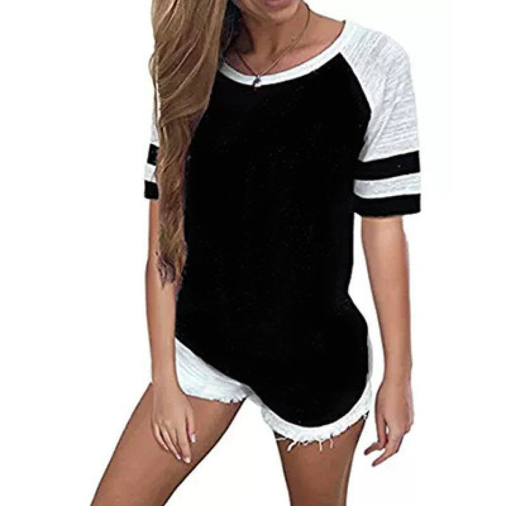 Damernas sportiga T-shirt med avslappnad kantdesign och andningsbara material Mirla-Eva Jonsson