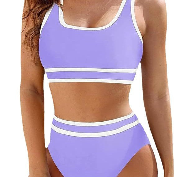 Damernas sportiga bikini-set med högt skuret underdel och sportig överdel Mirla-Eva Jonsson
