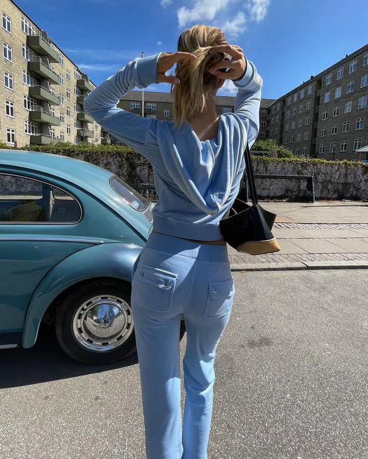 Damernas sportiga fleece-joggingdräkt Eva Jonsson-Eva Jonsson