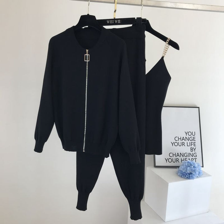 Damernas sportiga fritids-loungewear-set med dragkedja Mirla-Eva Jonsson
