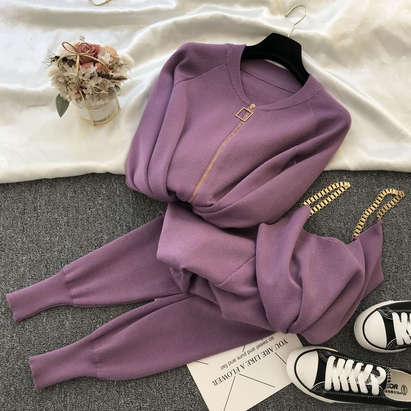 Damernas sportiga fritids-loungewear-set med dragkedja Mirla-Eva Jonsson