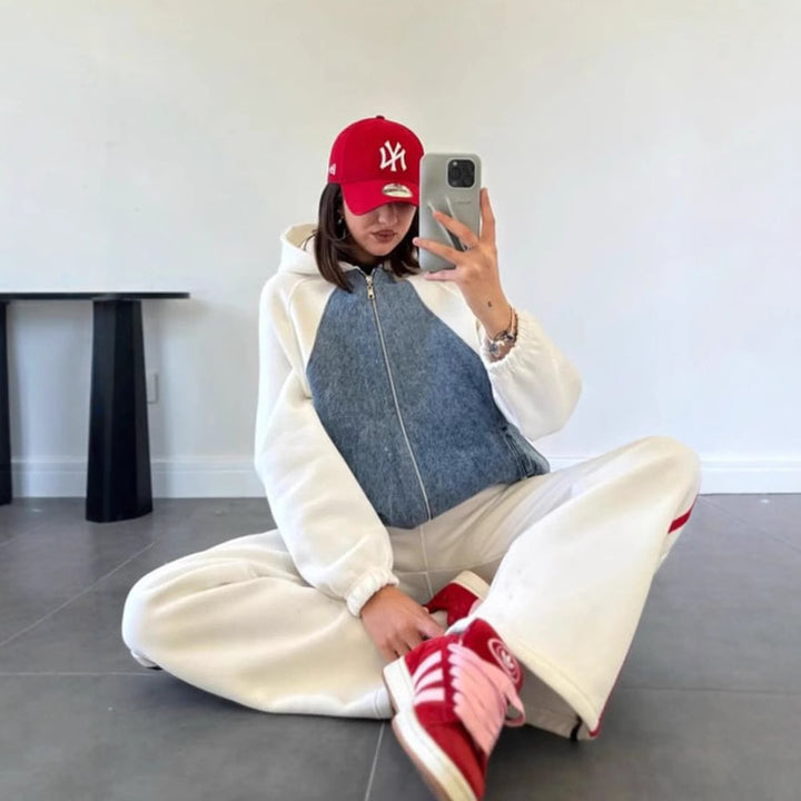Damernas sportiga hoodie och joggingset Mirla-Eva Jonsson