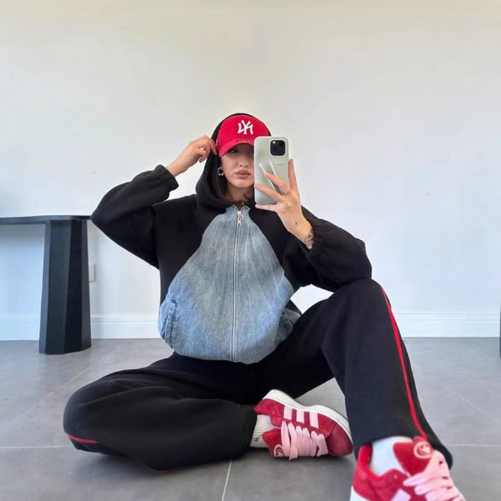 Damernas sportiga hoodie och joggingset Mirla-Eva Jonsson