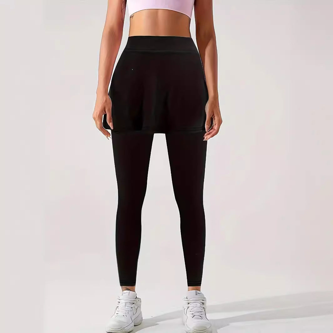 Damernas sportiga leggings med integrerad kjoldel Mirla-Eva Jonsson