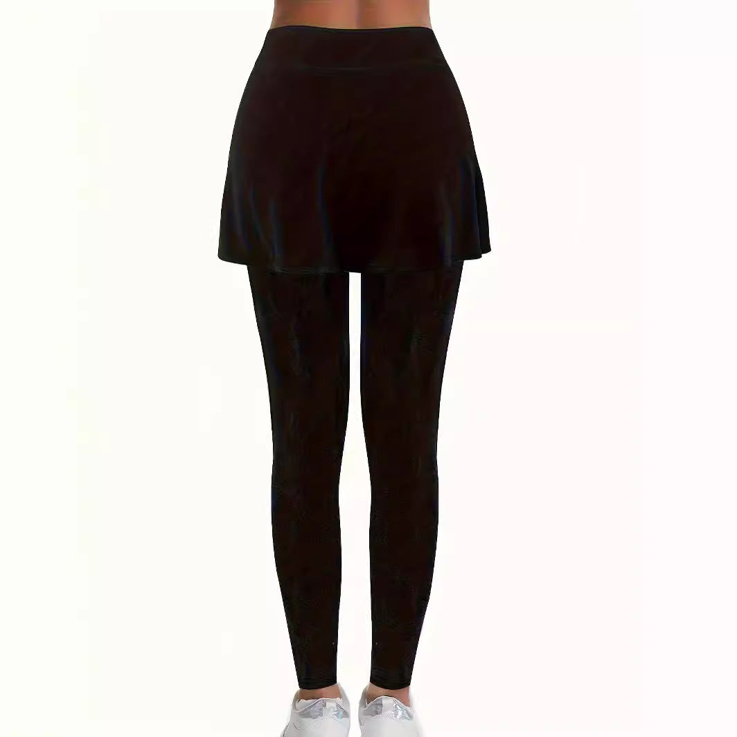 Damernas sportiga leggings med integrerad kjoldel Mirla-Eva Jonsson