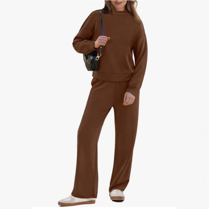 Damernas sportiga loungewear-set med hög krage och vida ben Eva Jonsson-Eva Jonsson