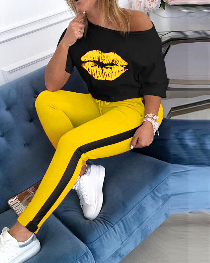 Damernas sportiga överdel och leggings-set Eva Jonsson-Eva Jonsson