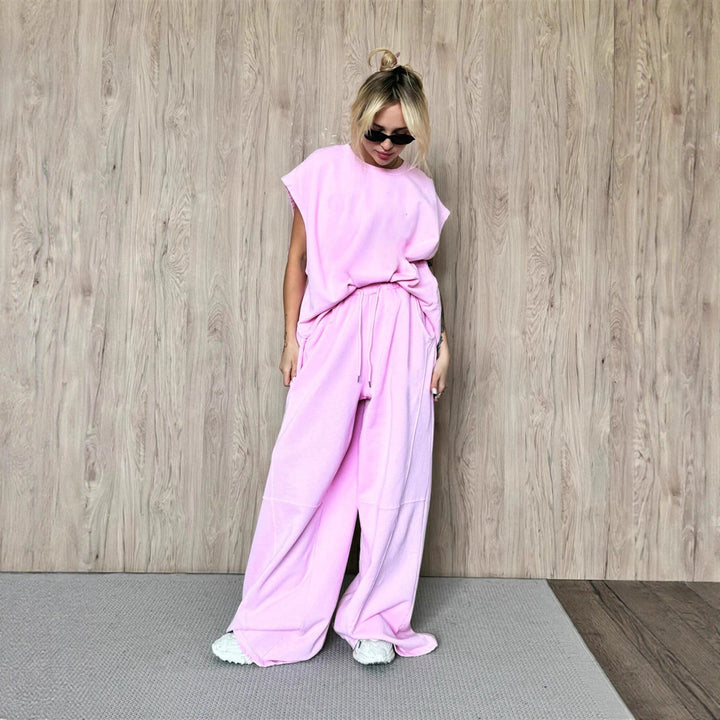 Damernas sportiga oversized klänning-set med midjesnörning och sidofickor Eva Jonsson-Eva Jonsson