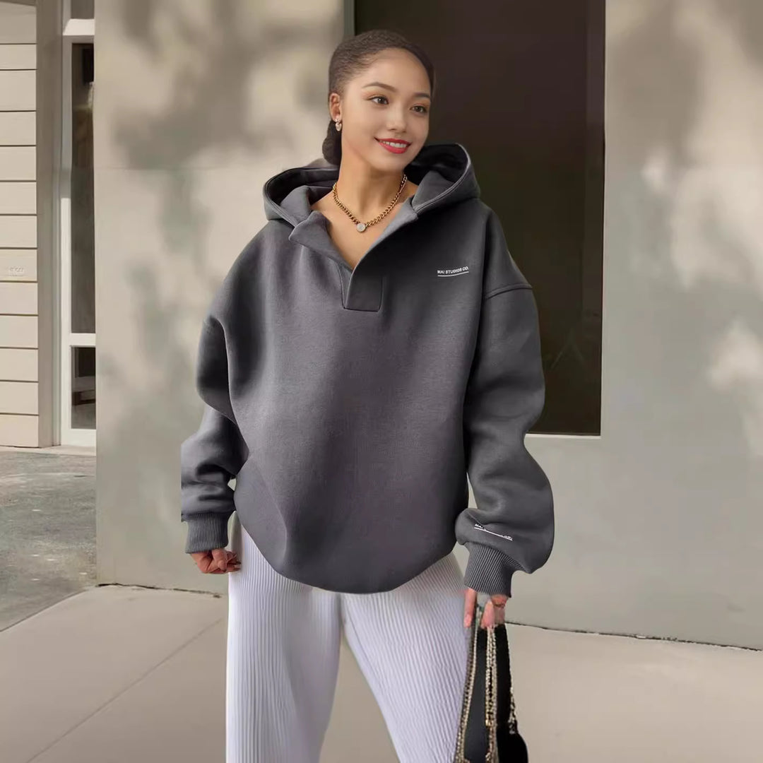Damernas sportiga oversized poloshirt Mirla-Eva Jonsson