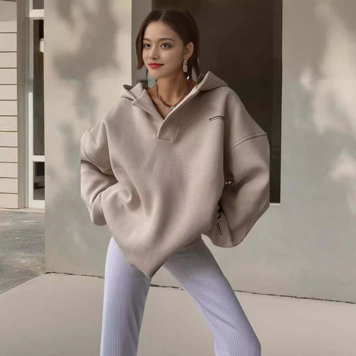 Damernas sportiga oversized poloshirt Mirla-Eva Jonsson