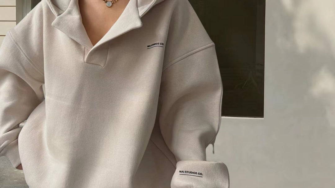 Damernas sportiga oversized poloshirt Mirla-Eva Jonsson