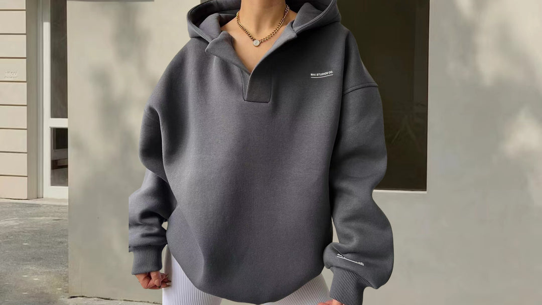 Damernas sportiga oversized poloshirt Mirla-Eva Jonsson