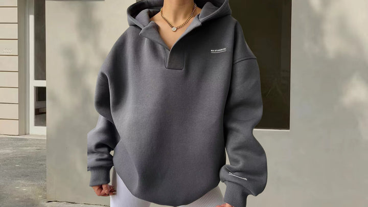 Damernas sportiga oversized poloshirt Mirla-Eva Jonsson