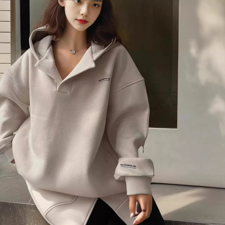 Damernas sportiga oversized poloshirt Mirla-Eva Jonsson