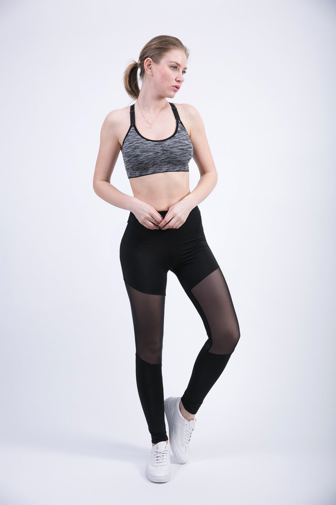 Damernas sportleggings med andningsbara mesh-insatser Mirla-Eva Jonsson