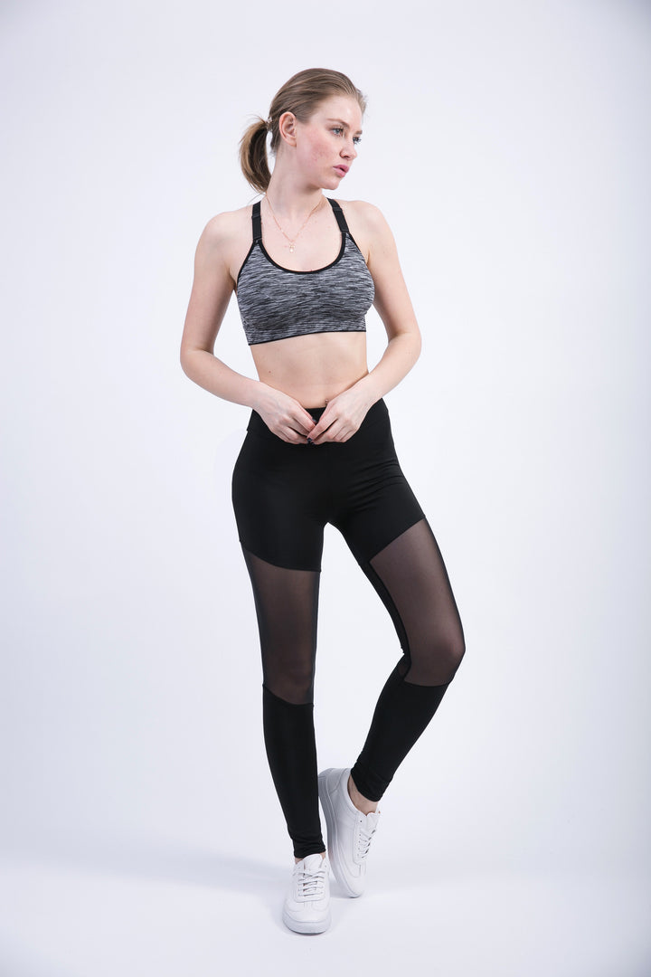 Damernas sportleggings med andningsbara mesh-insatser Mirla-Eva Jonsson