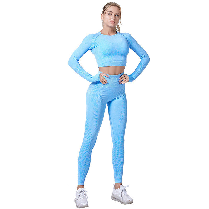 Damernas sportleggings med förlängd passform och långarmad topp Eva Jonsson-Eva Jonsson
