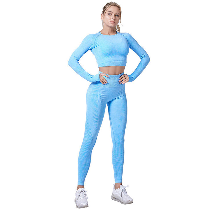 Damernas sportleggings med förlängd passform och långarmad topp Eva Jonsson-Eva Jonsson