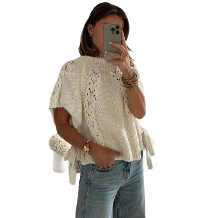 Damernas stickade topp Eva Jonsson-Eva Jonsson