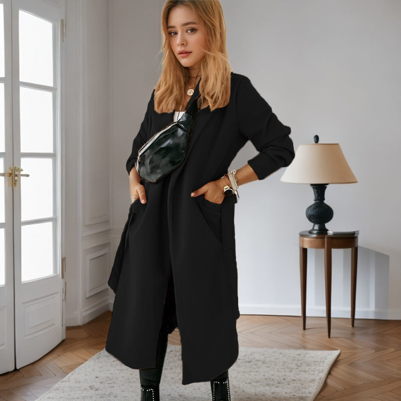 Damernas stiliga långblazer med praktiska fickor Mirla-Eva Jonsson