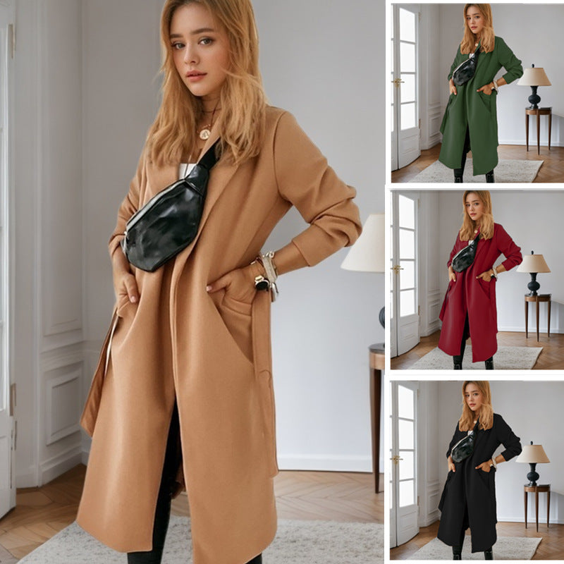 Damernas stiliga långblazer med praktiska fickor Mirla-Eva Jonsson