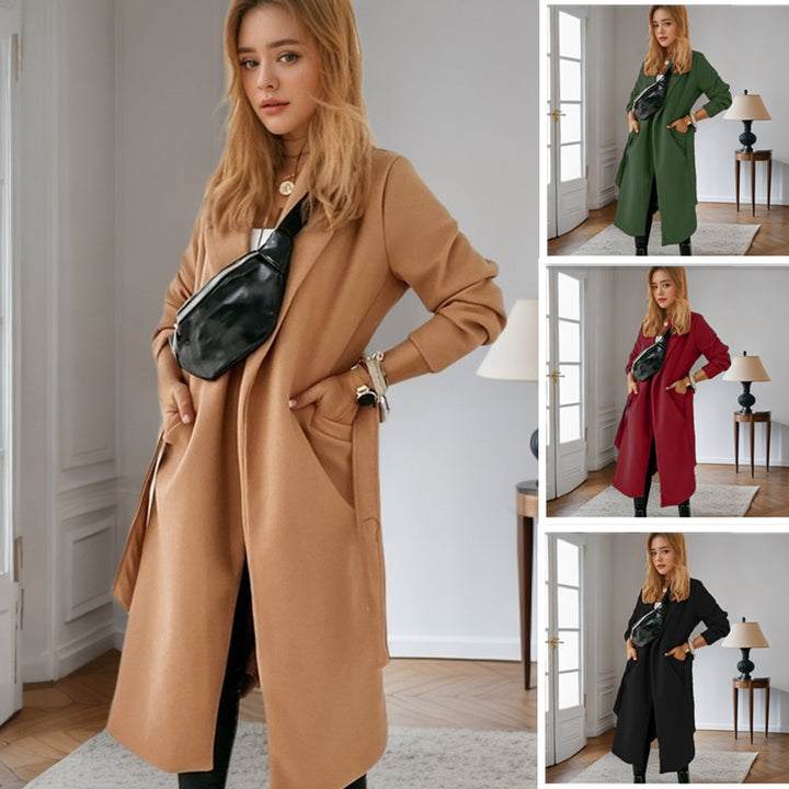 Damernas stiliga långblazer med praktiska fickor Mirla-Eva Jonsson