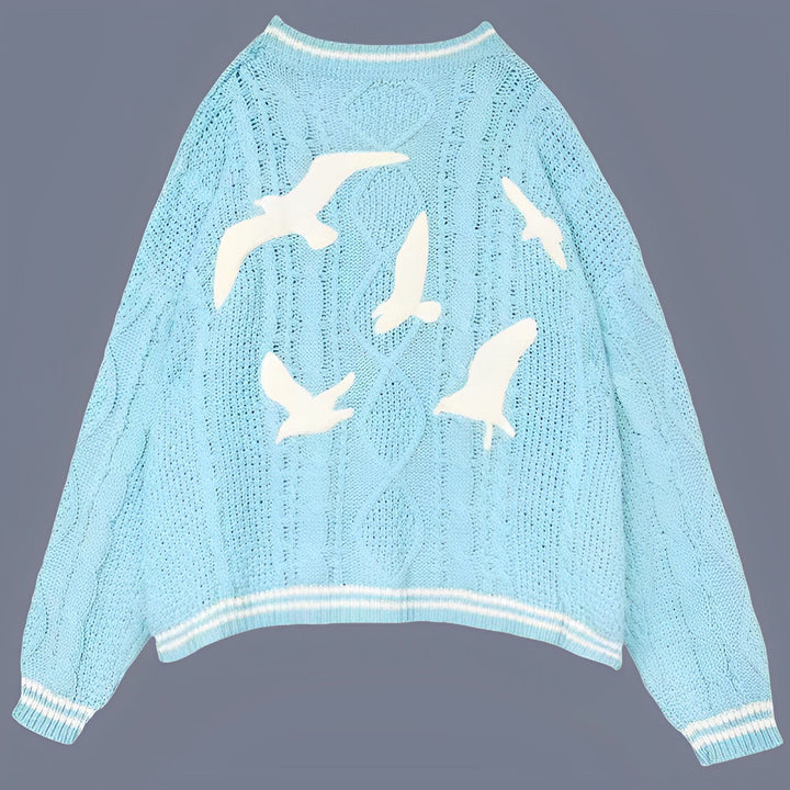 Damernas stiliga stickad cardigan Mirla-Eva Jonsson