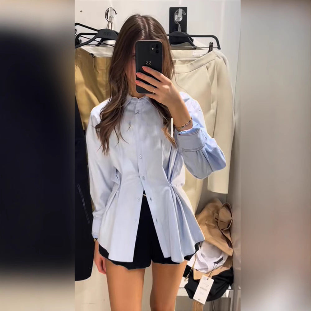 Damernas storlek Blus med elegant snörningsdetalj Mirla-Eva Jonsson